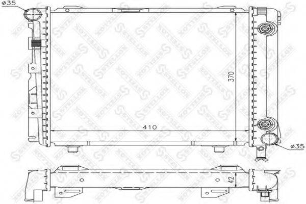 STELLOX 1025890SX Радиатор, охлаждение двигателя