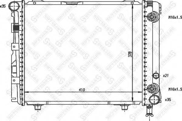 STELLOX 1025893SX Радиатор, охлаждение двигателя