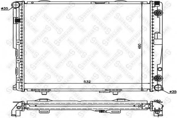 STELLOX 1025902SX Радиатор, охлаждение двигателя