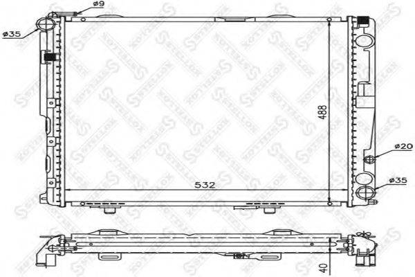 STELLOX 1025904SX Радиатор, охлаждение двигателя