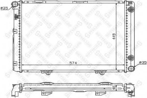 STELLOX 1025910SX Радиатор, охлаждение двигателя