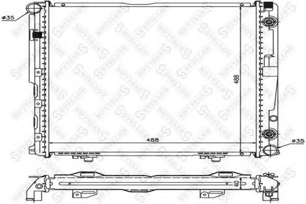 STELLOX 1025918SX Радиатор, охлаждение двигателя