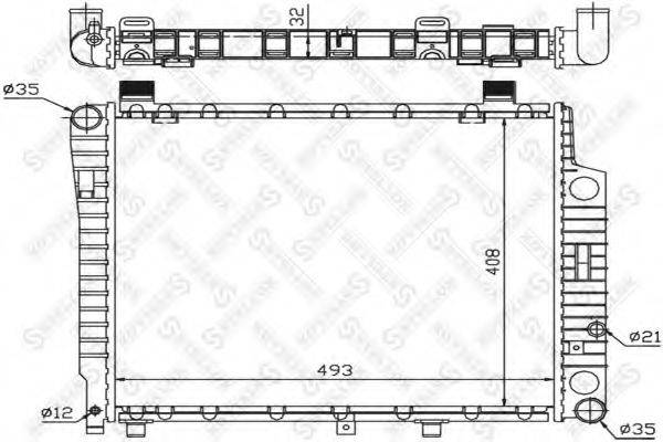 STELLOX 1025920SX Радиатор, охлаждение двигателя