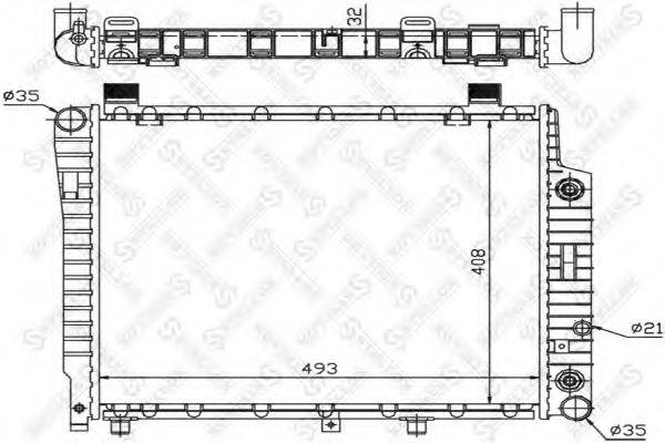 STELLOX 1025921SX Радиатор, охлаждение двигателя