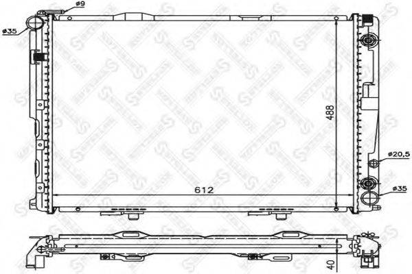 STELLOX 1025923SX Радиатор, охлаждение двигателя