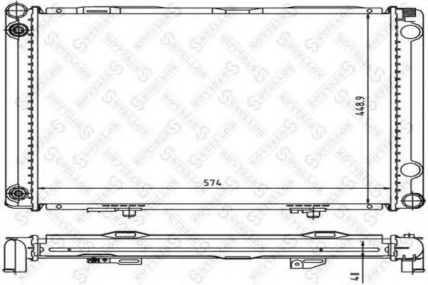 STELLOX 1025927SX Радиатор, охлаждение двигателя