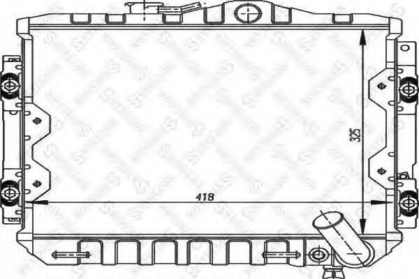 STELLOX 1025942SX Радиатор, охлаждение двигателя