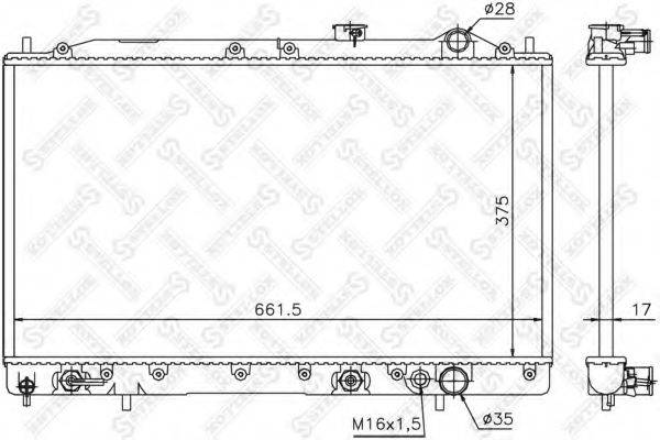 STELLOX 1025946SX Радиатор, охлаждение двигателя