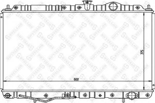 STELLOX 1025954SX Радиатор, охлаждение двигателя