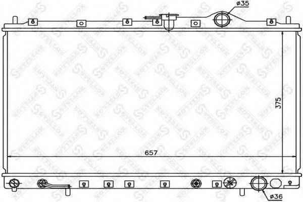 STELLOX 1025965SX Радиатор, охлаждение двигателя