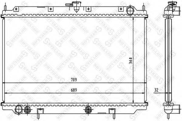 STELLOX 1025979SX Радиатор, охлаждение двигателя