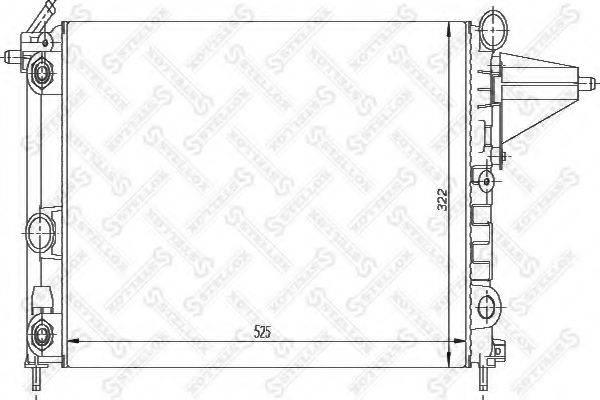 STELLOX 1026062SX Радиатор, охлаждение двигателя