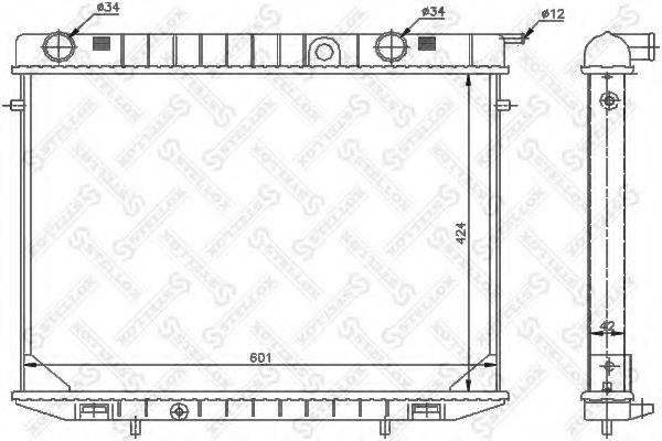 STELLOX 1026064SX Радиатор, охлаждение двигателя