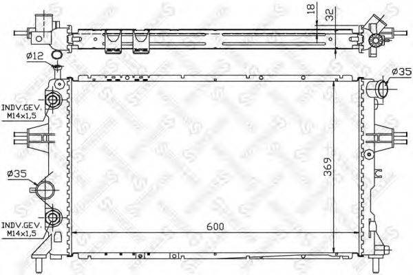 STELLOX 1026065SX Радиатор, охлаждение двигателя