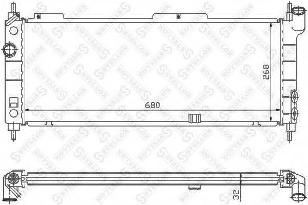 STELLOX 1026068SX Радиатор, охлаждение двигателя