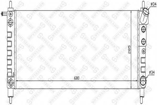STELLOX 1026077SX Радиатор, охлаждение двигателя