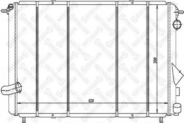 STELLOX 1026193SX Радиатор, охлаждение двигателя