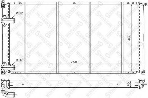 STELLOX 1026203SX Радиатор, охлаждение двигателя