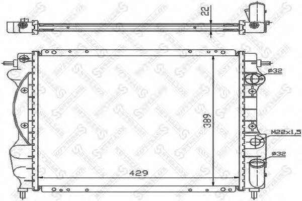 STELLOX 1026213SX Радиатор, охлаждение двигателя