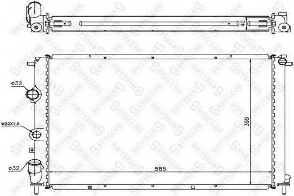 STELLOX 1026216SX Радиатор, охлаждение двигателя