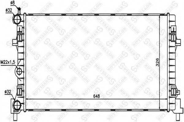 STELLOX 1026222SX Радиатор, охлаждение двигателя