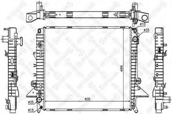 STELLOX 1026291SX Радиатор, охлаждение двигателя