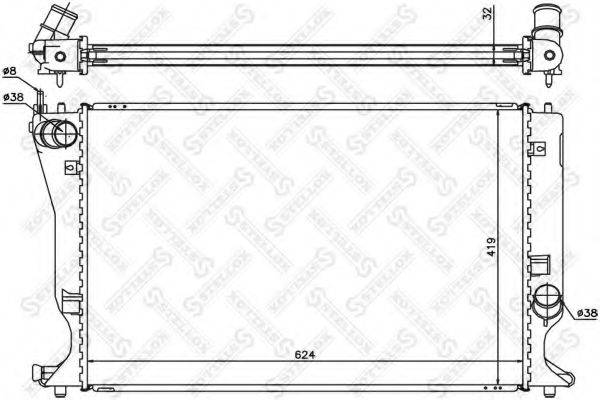 STELLOX 1026319SX Радиатор, охлаждение двигателя