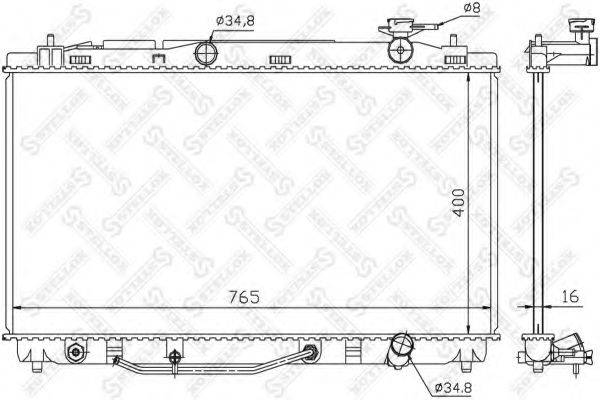 STELLOX 1026334SX Радиатор, охлаждение двигателя