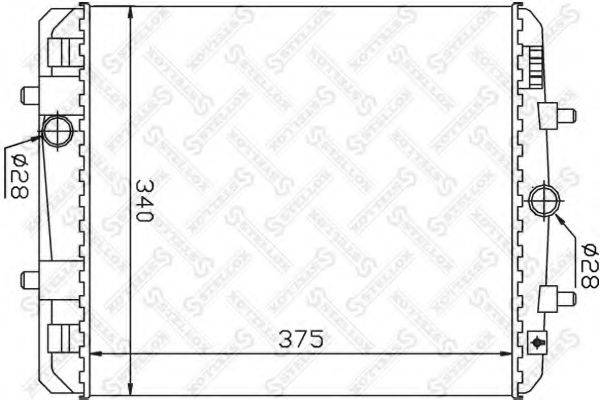 STELLOX 1026359SX Радиатор, охлаждение двигателя