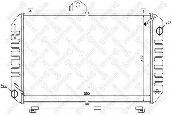 STELLOX 1026368SX Радиатор, охлаждение двигателя