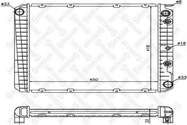 STELLOX 1026442SX Радиатор, охлаждение двигателя