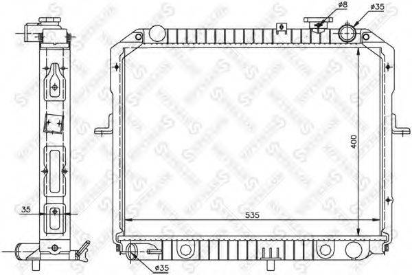 STELLOX 1026492SX Радиатор, охлаждение двигателя