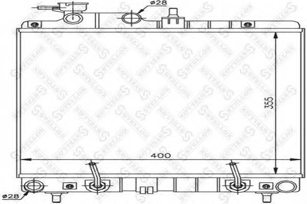 STELLOX 1026529SX Радиатор, охлаждение двигателя