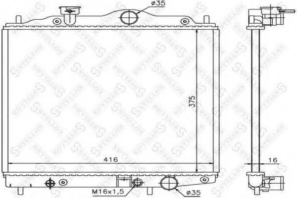 STELLOX 1026548SX Радиатор, охлаждение двигателя