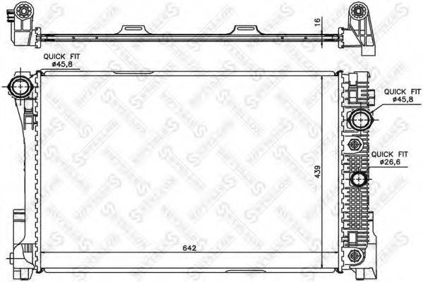 STELLOX 1026554SX Радиатор, охлаждение двигателя