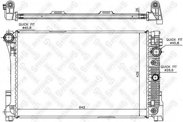 STELLOX 1026559SX Радиатор, охлаждение двигателя