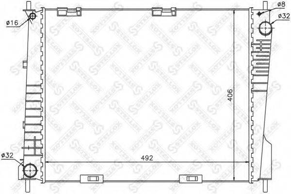 STELLOX 1026563SX Радиатор, охлаждение двигателя