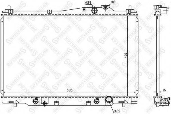 STELLOX 1026680SX Радиатор, охлаждение двигателя