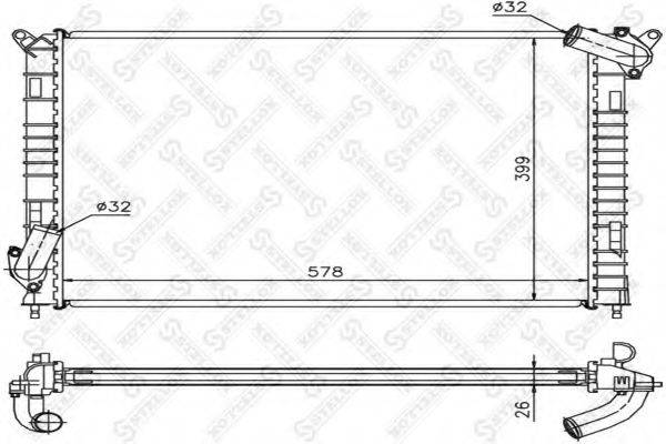 STELLOX 1026786SX Радиатор, охлаждение двигателя