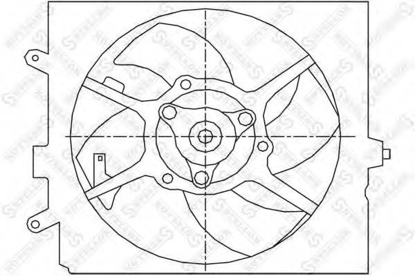 STELLOX 2999049SX Вентилятор, охлаждение двигателя