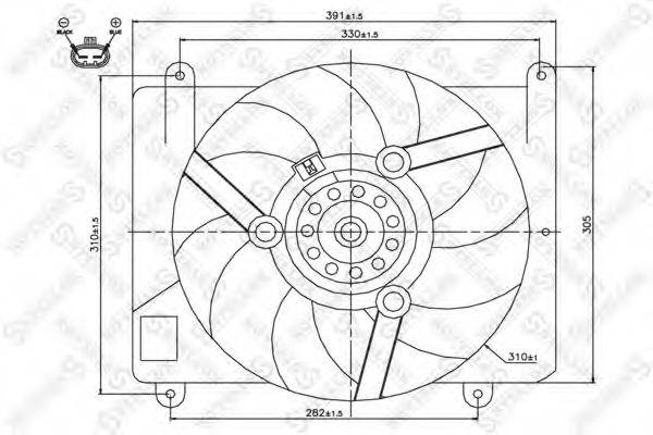 STELLOX 2999059SX Вентилятор, охлаждение двигателя