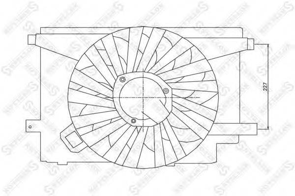 STELLOX 2999062SX Вентилятор, охлаждение двигателя