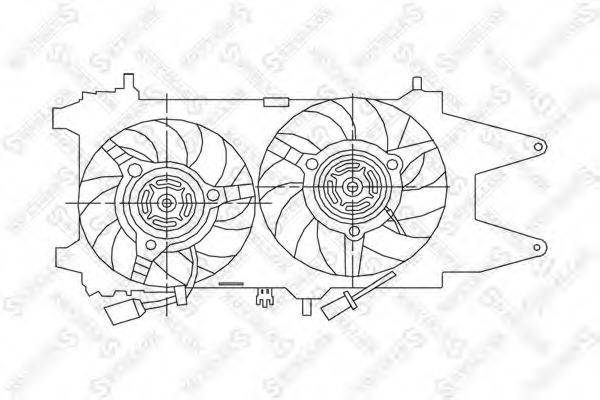 STELLOX 2999091SX Вентилятор, охлаждение двигателя