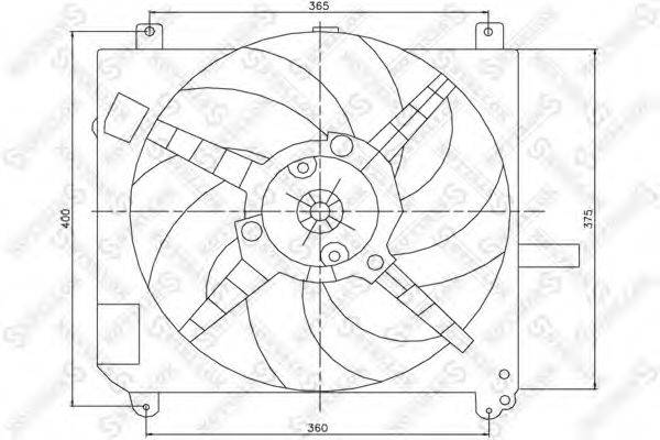 STELLOX 2999112SX Вентилятор, охлаждение двигателя