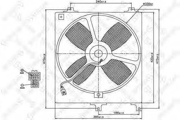 STELLOX 2999131SX Вентилятор, охлаждение двигателя