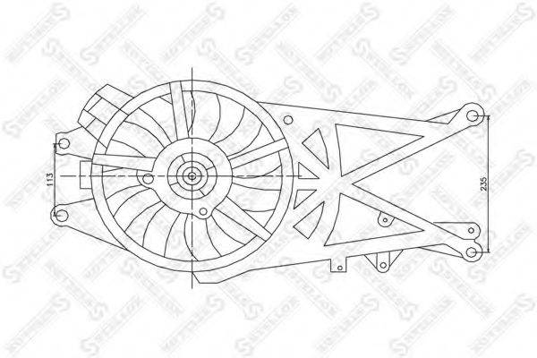 STELLOX 2999141SX Вентилятор, охлаждение двигателя