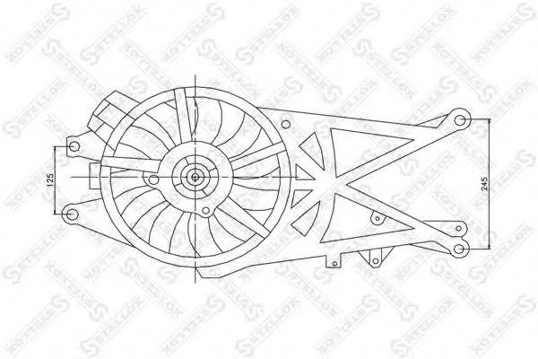 STELLOX 2999142SX Вентилятор, охлаждение двигателя