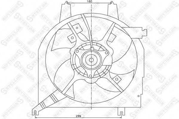 STELLOX 2999143SX Вентилятор, охлаждение двигателя