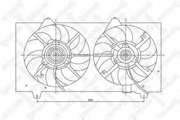STELLOX 2999145SX Вентилятор, охлаждение двигателя
