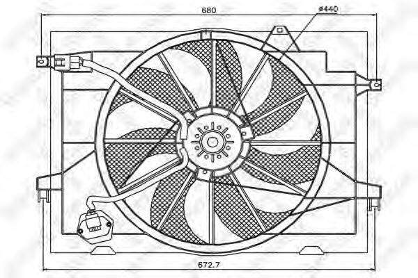 STELLOX 2999186SX Вентилятор, охлаждение двигателя